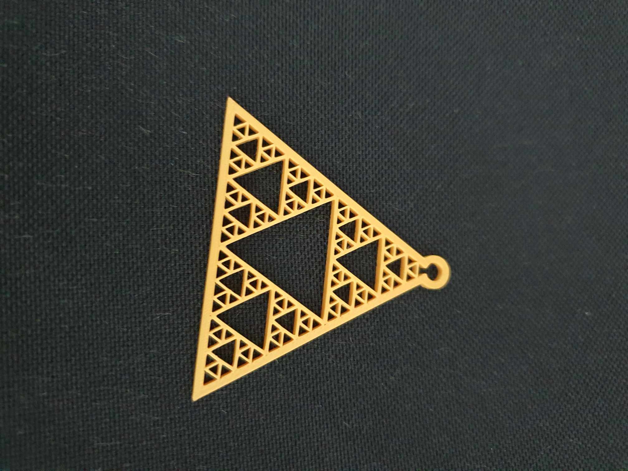sierpiński triangle earrings