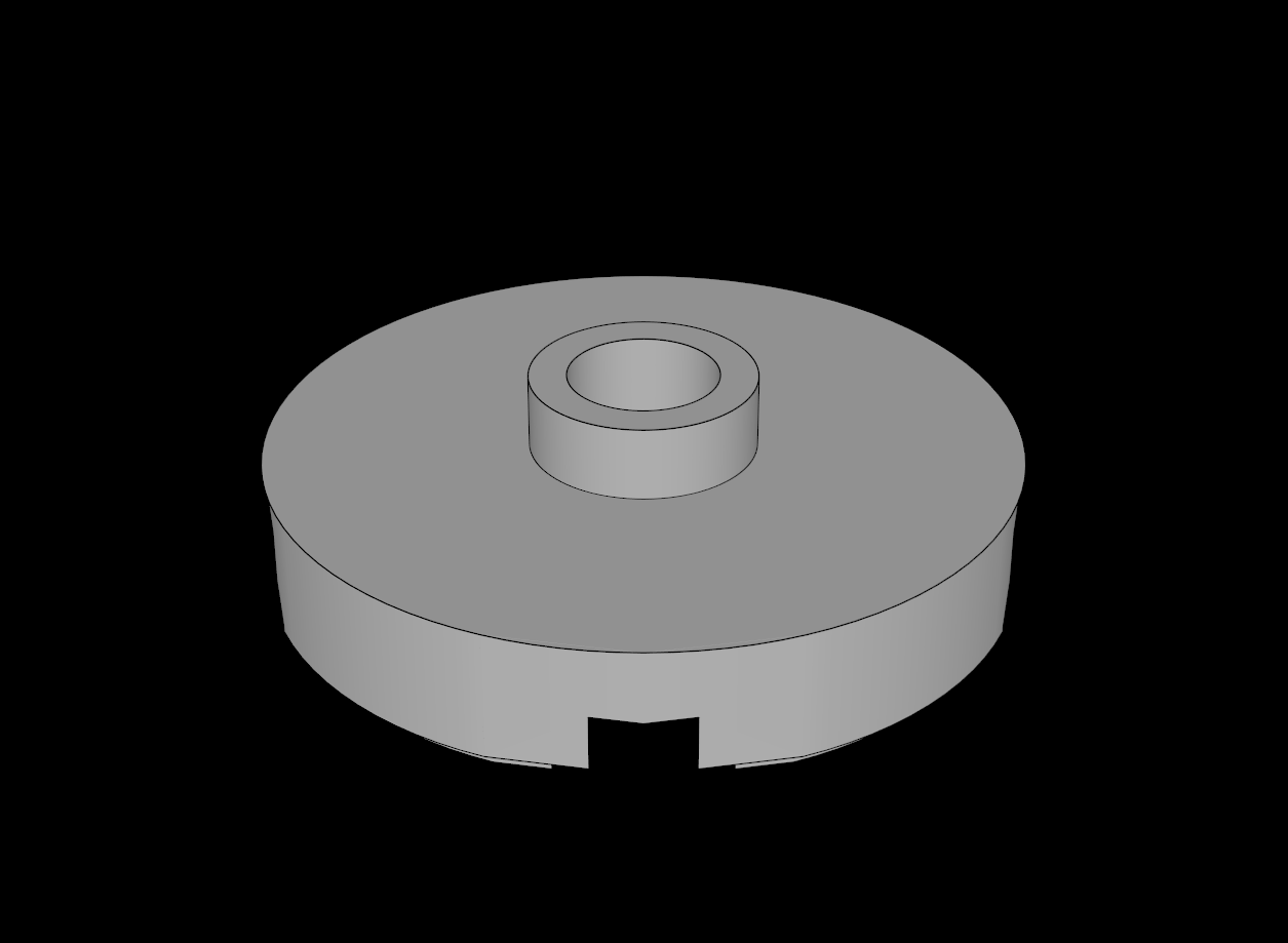 Lego Compatible (18674.dat) Plate  2 x  2 Round with  1 Centre Stud