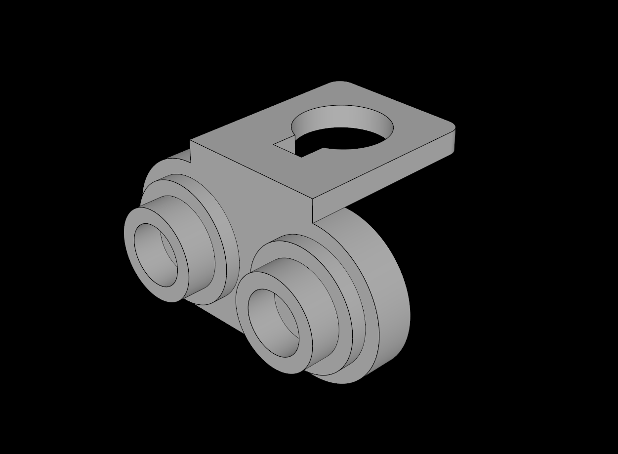 Lego Compatible (18986.dat) Bracket  1 x  1 -  1 x  2