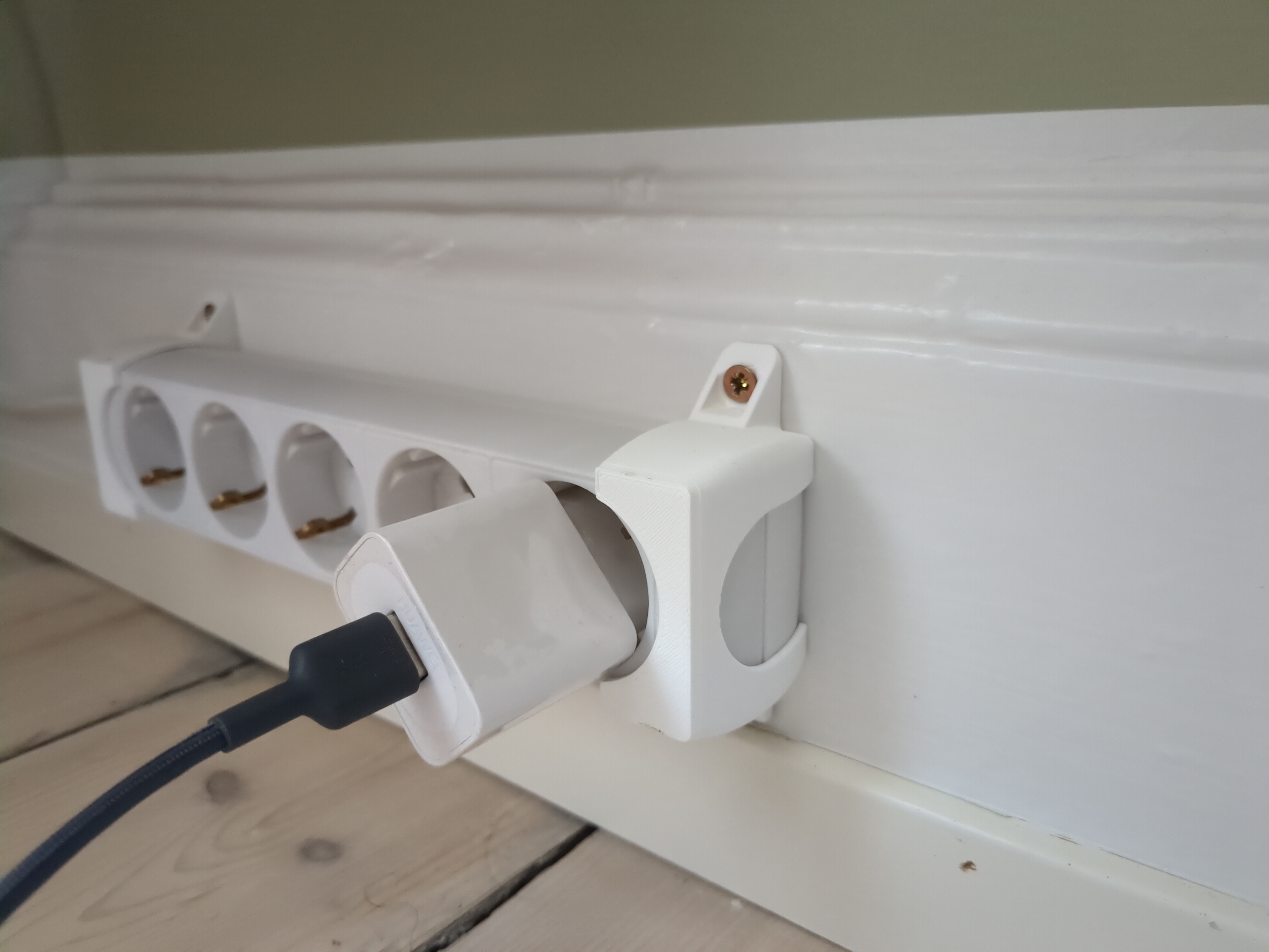 Power strip holder / mount