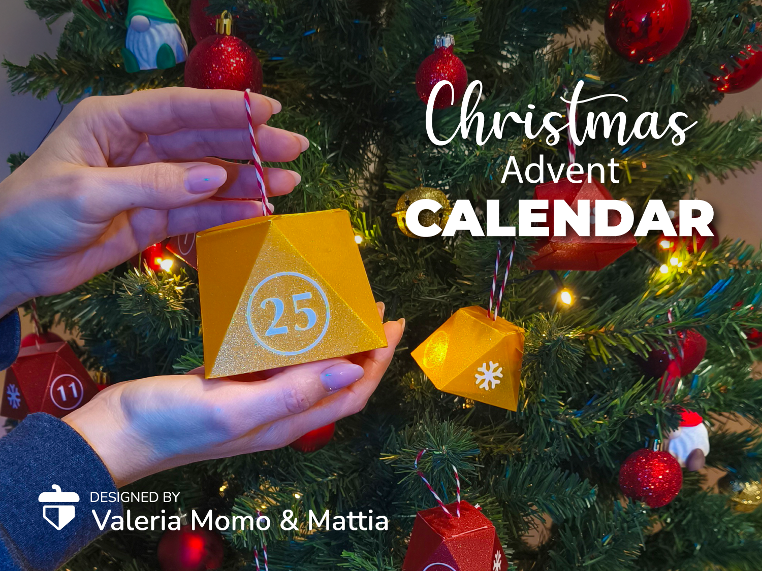 Christmas Advent Tree Gift Calendar, 1-25 days