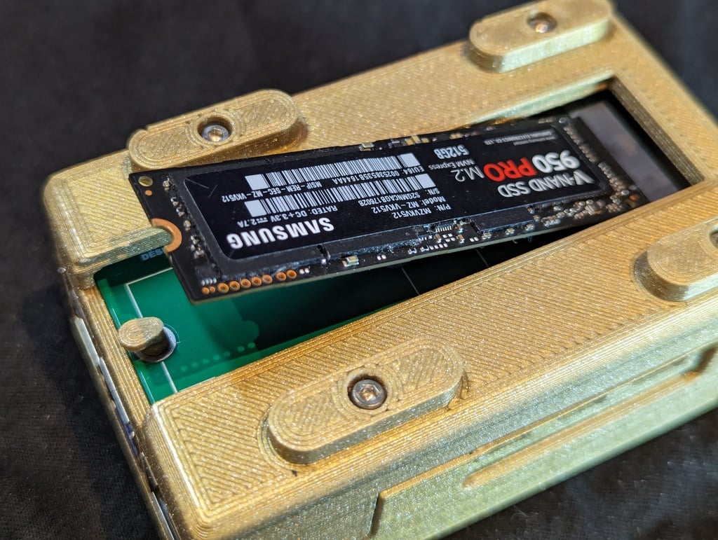 Raspberry Pi 5 Case with Pineberry HatDrive! Bottom by BarbedWire ...
