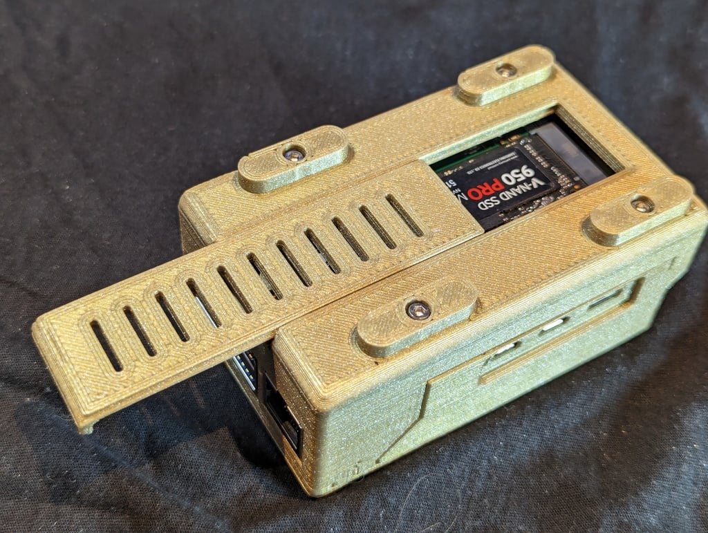 Raspberry Pi 5 Case with Pineberry HatDrive! Bottom by BarbedWire ...