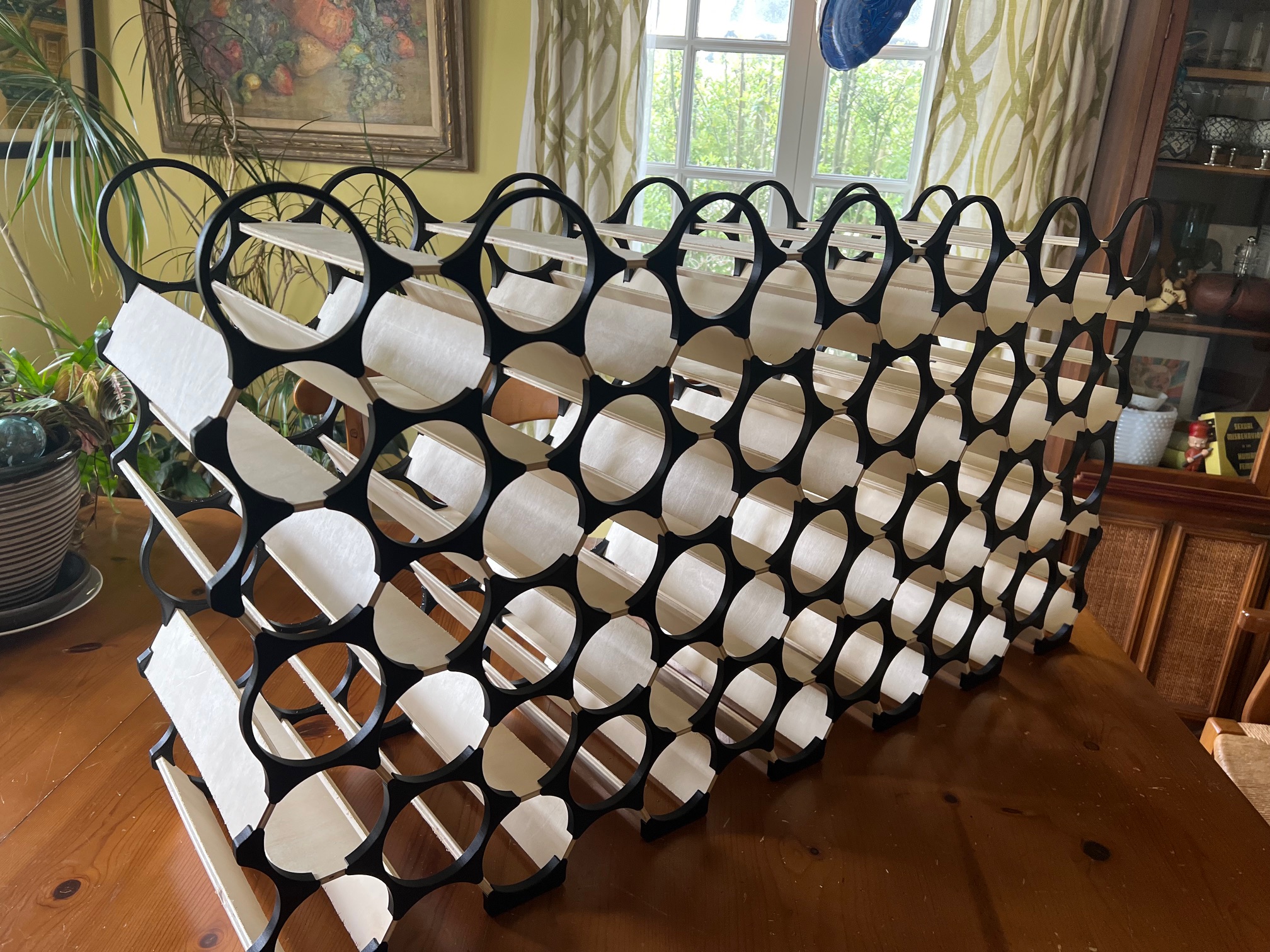 Extremely efficient wine rack