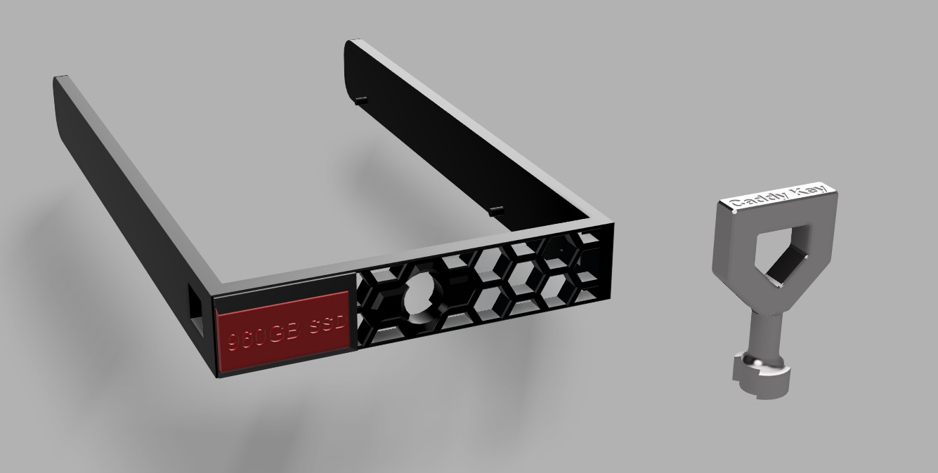 Screwless 2.5" caddy for dell 13th gen