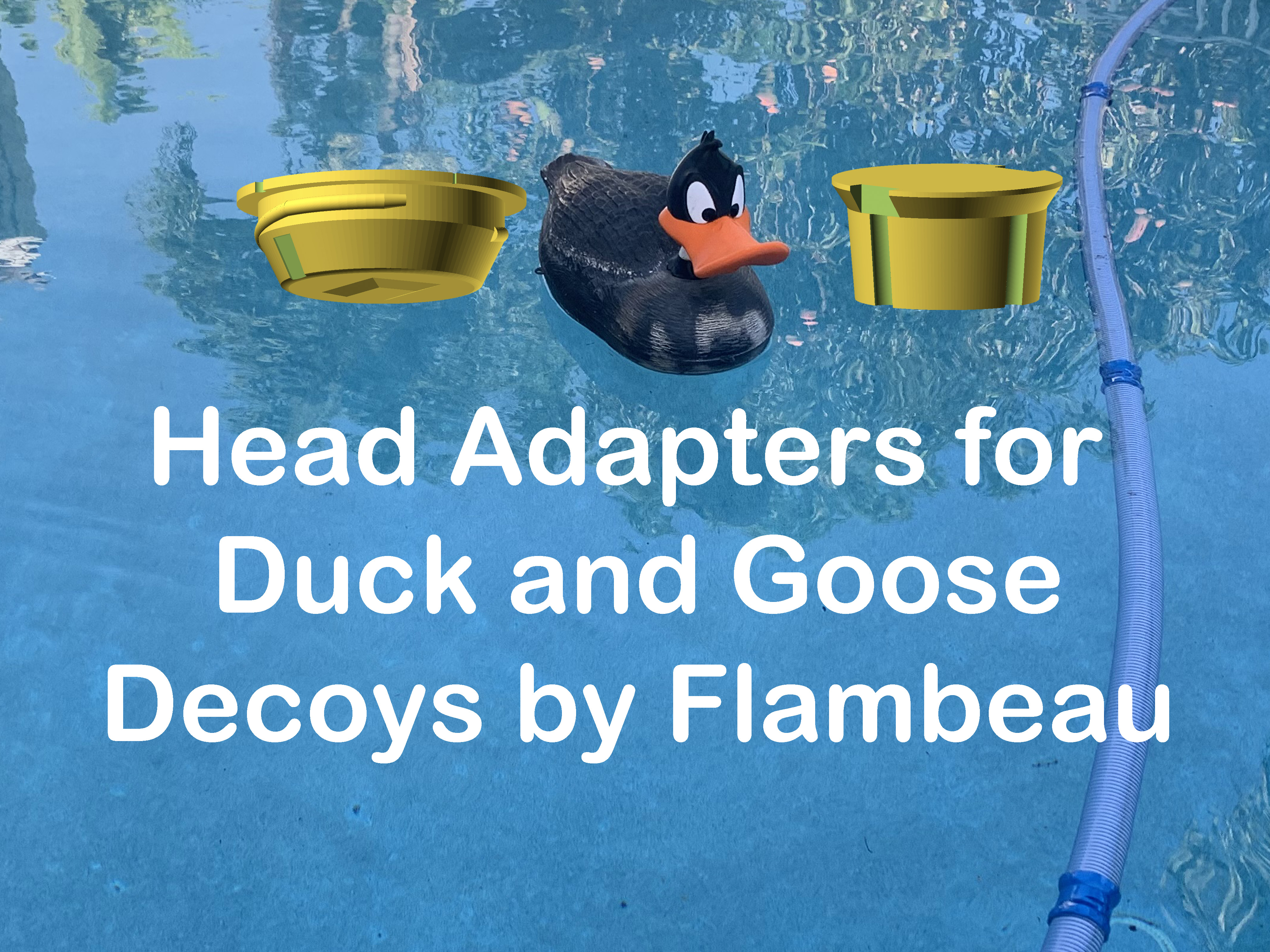 Head adapters for flambeau Duck or Goose Decoys