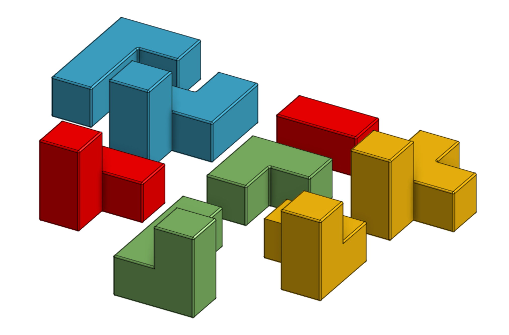 Ubongo 3D pieces