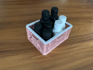 Lid open -  Miniature Collapsible Crate (Remix)