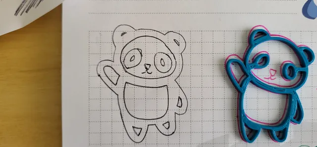 panda drawing template