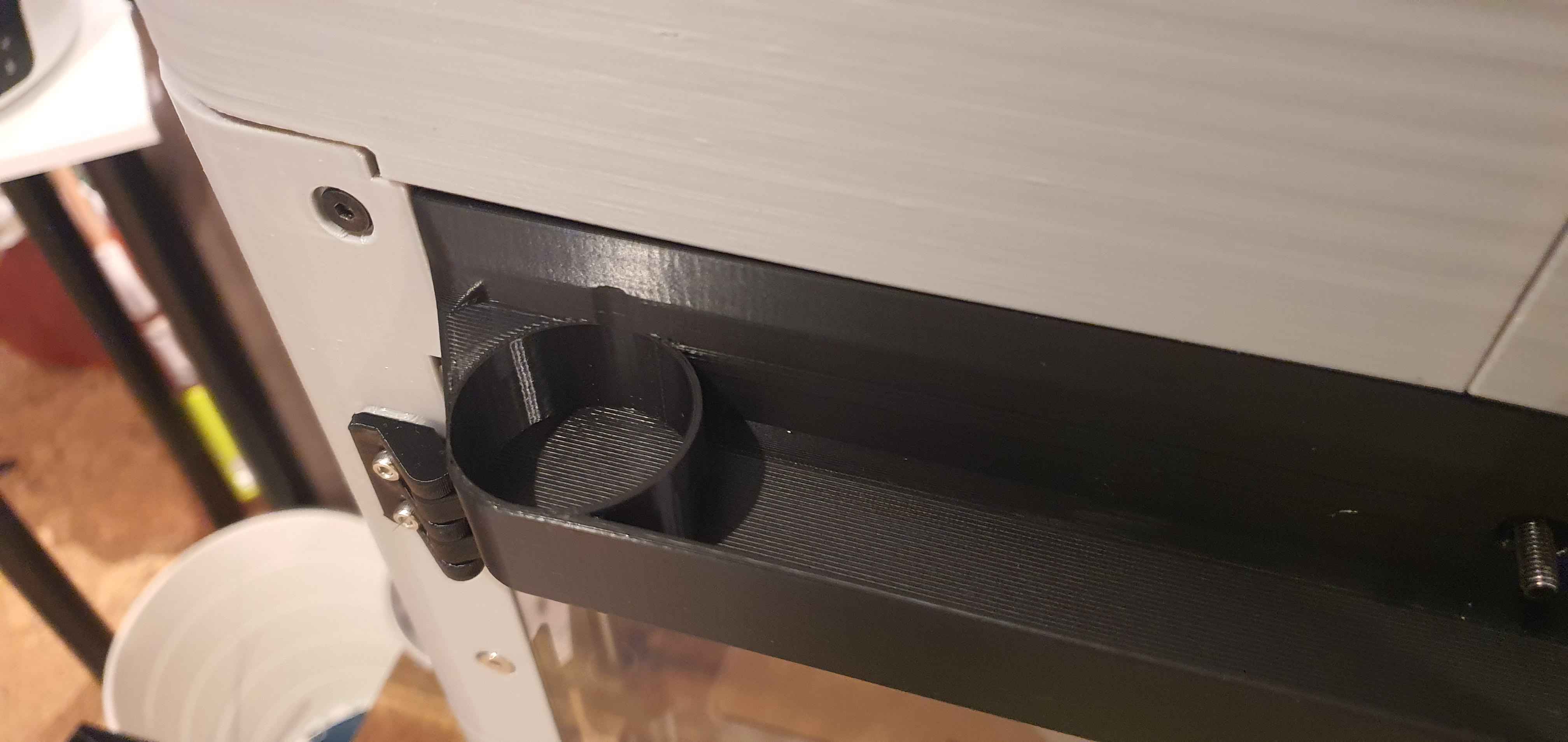 Flashforge AD5M shelf with glue slot 3D model thumbnail