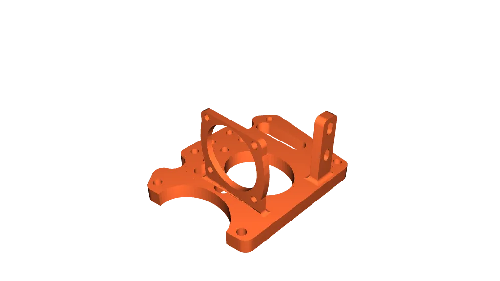 biqu h2v2s mount kobra max & vyper & kobra plus by PlasticBurners