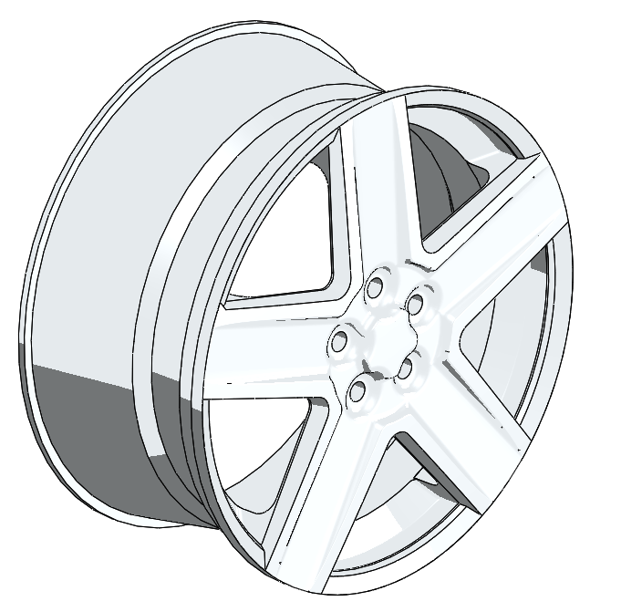 Small American Style Rim - 04 by Corsa Racer | Download free STL model ...
