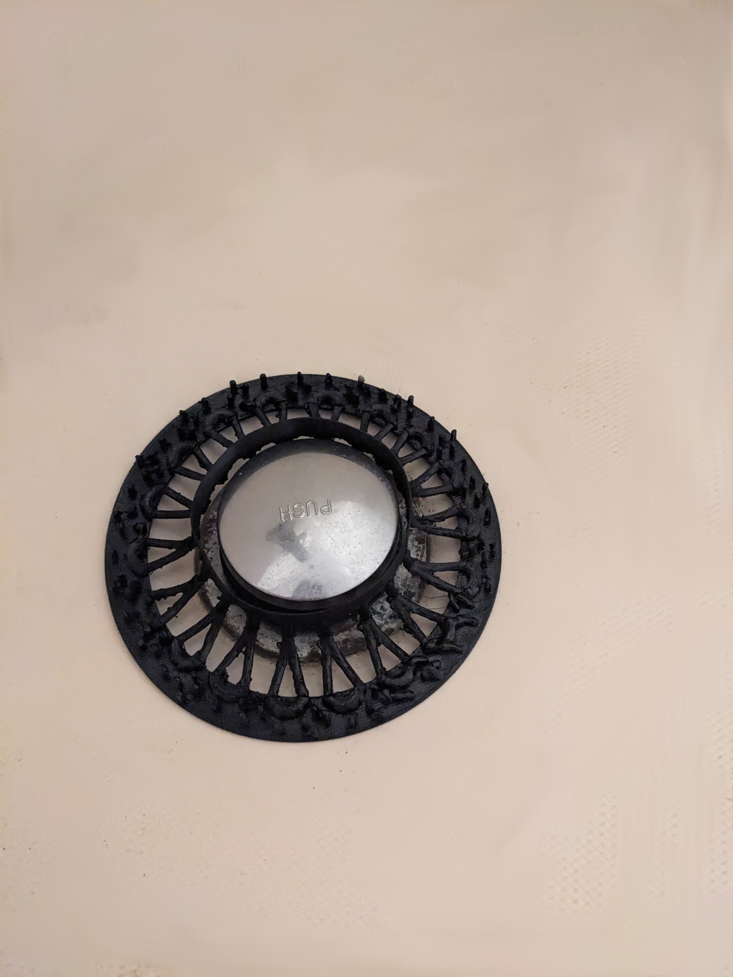 Pop-up tub drain hair catcher