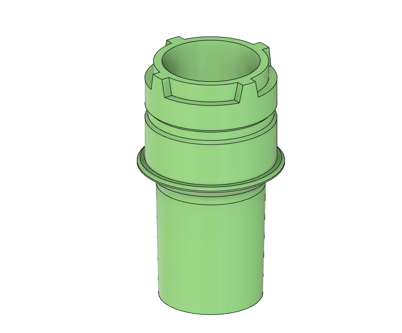 Dewalt Airlock adapter Ø33,8 - 35,8 mm + FUSION360 by PouOu | Download ...