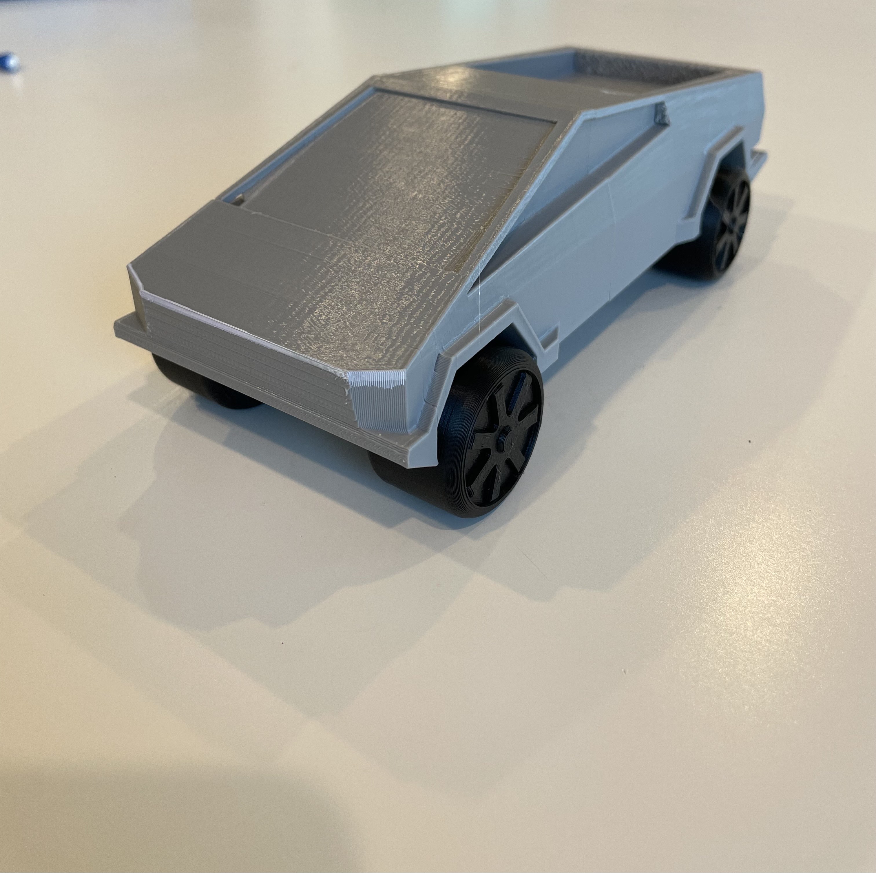Cybertruck With Spinning Wheels