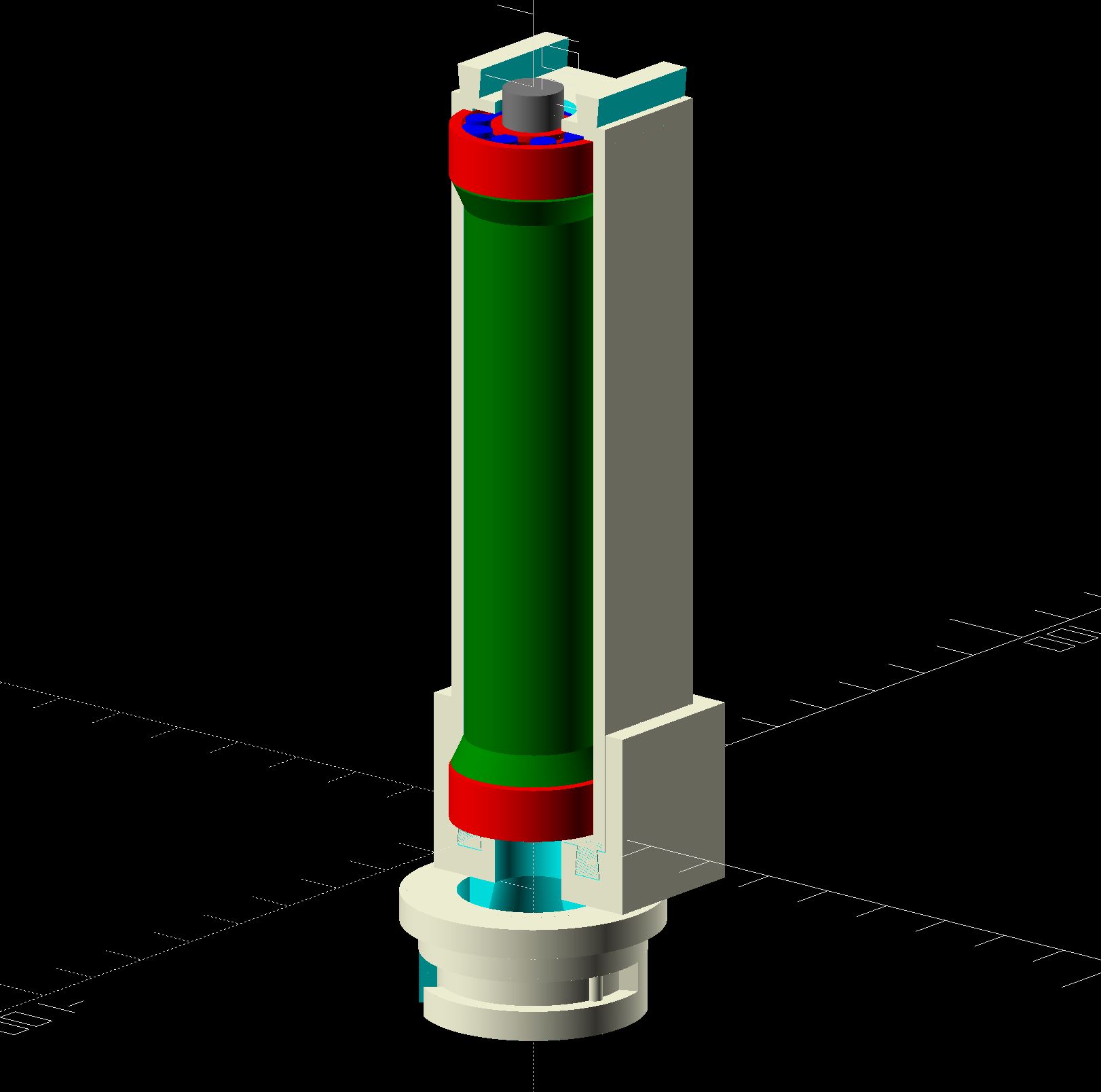 Miniatura 2 do modelo 3D Modular spool holder