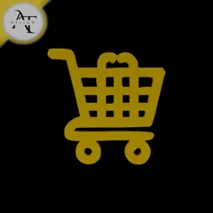 Simple Shopping Cart Symbol - 2D Art