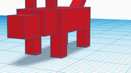 3d minecraft wolf