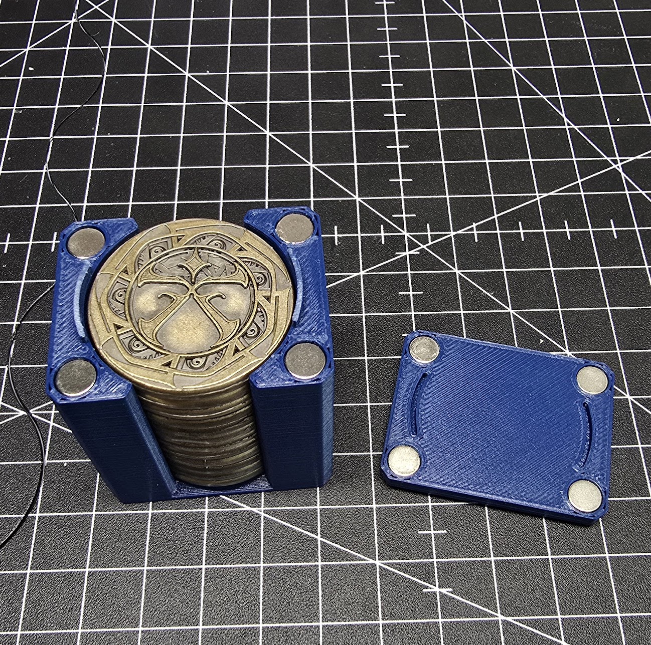 Magnetic Coin Tower for Pathfinder Hero Points