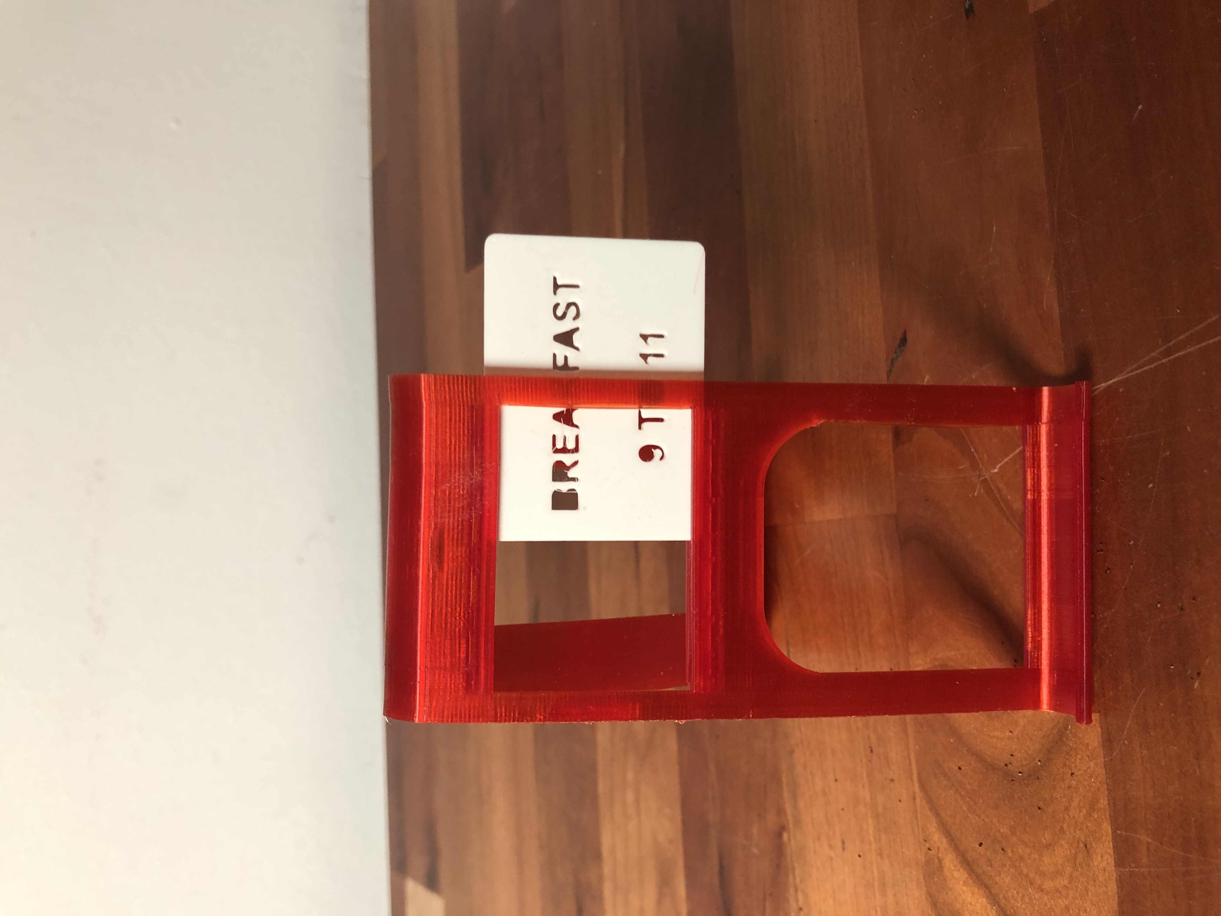 Smartphone / Tablet PC Stand with changeable info plate