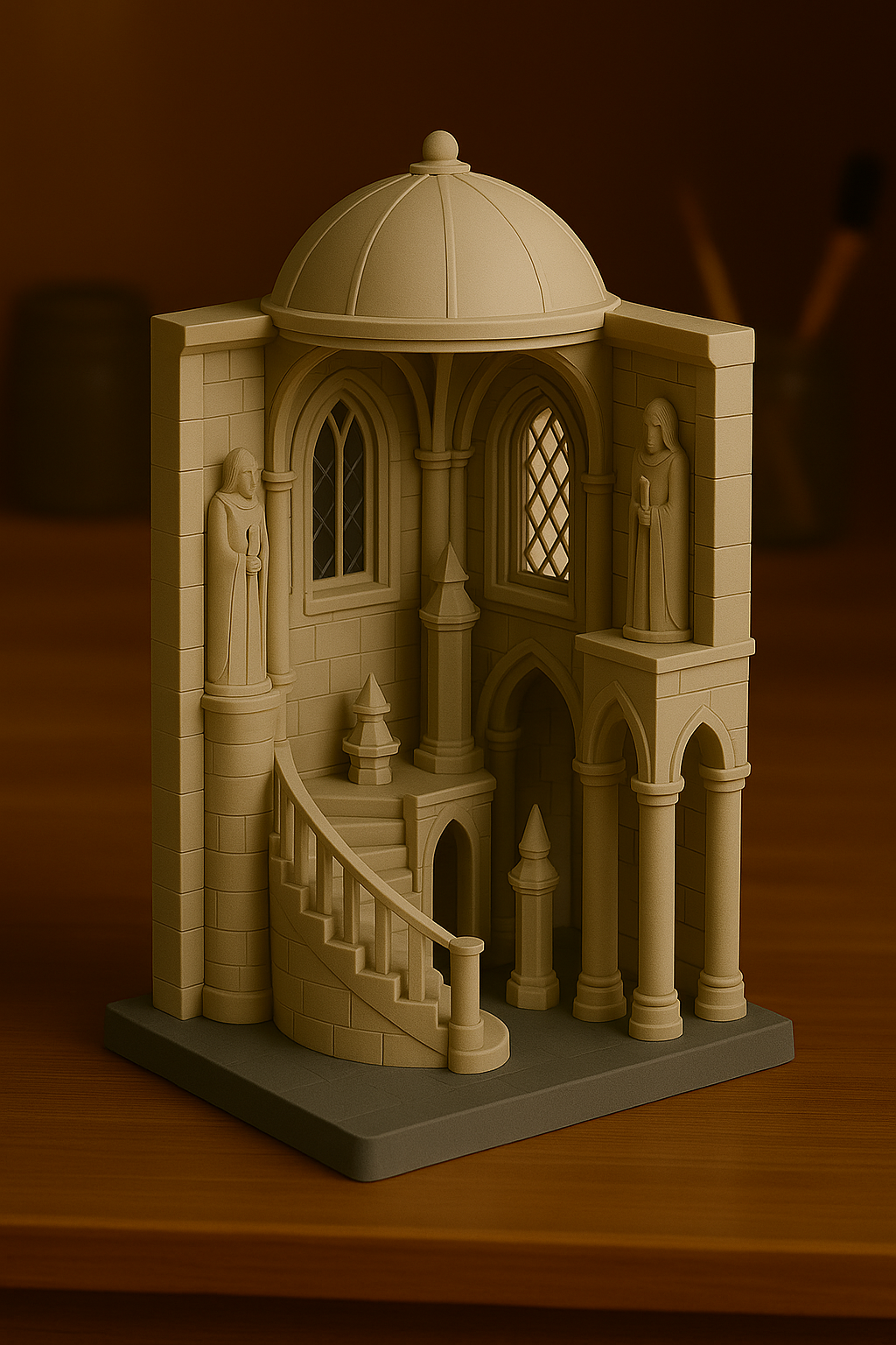 Wizard Tower Hall – 3D Printed Hogwarts-Inspired Architecture