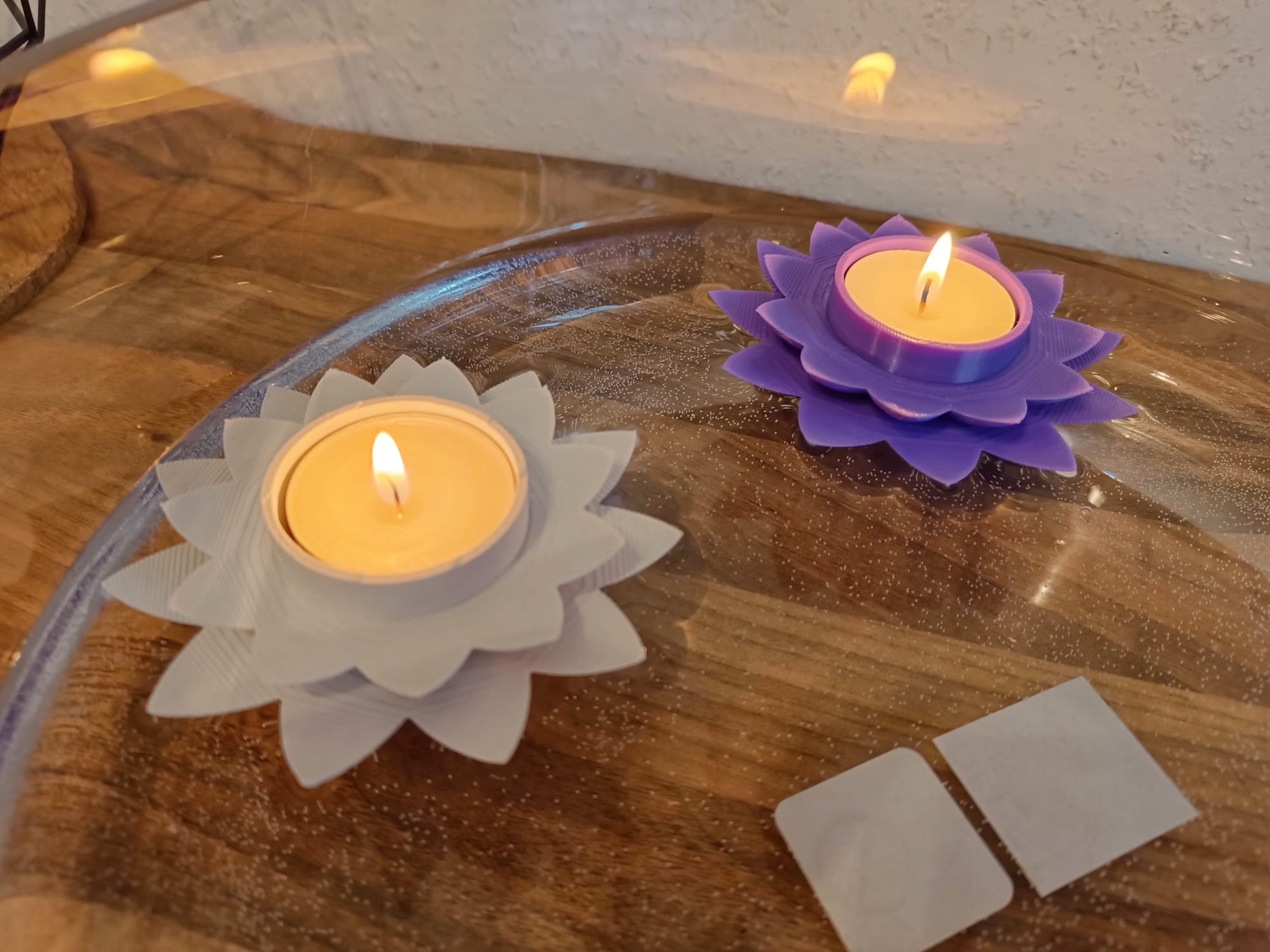 Miniatura 2 do modelo 3D Lotus Flower Tealight Holder Lotus Flower Floating Candle Holder