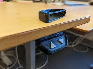 Standing desk control bracket