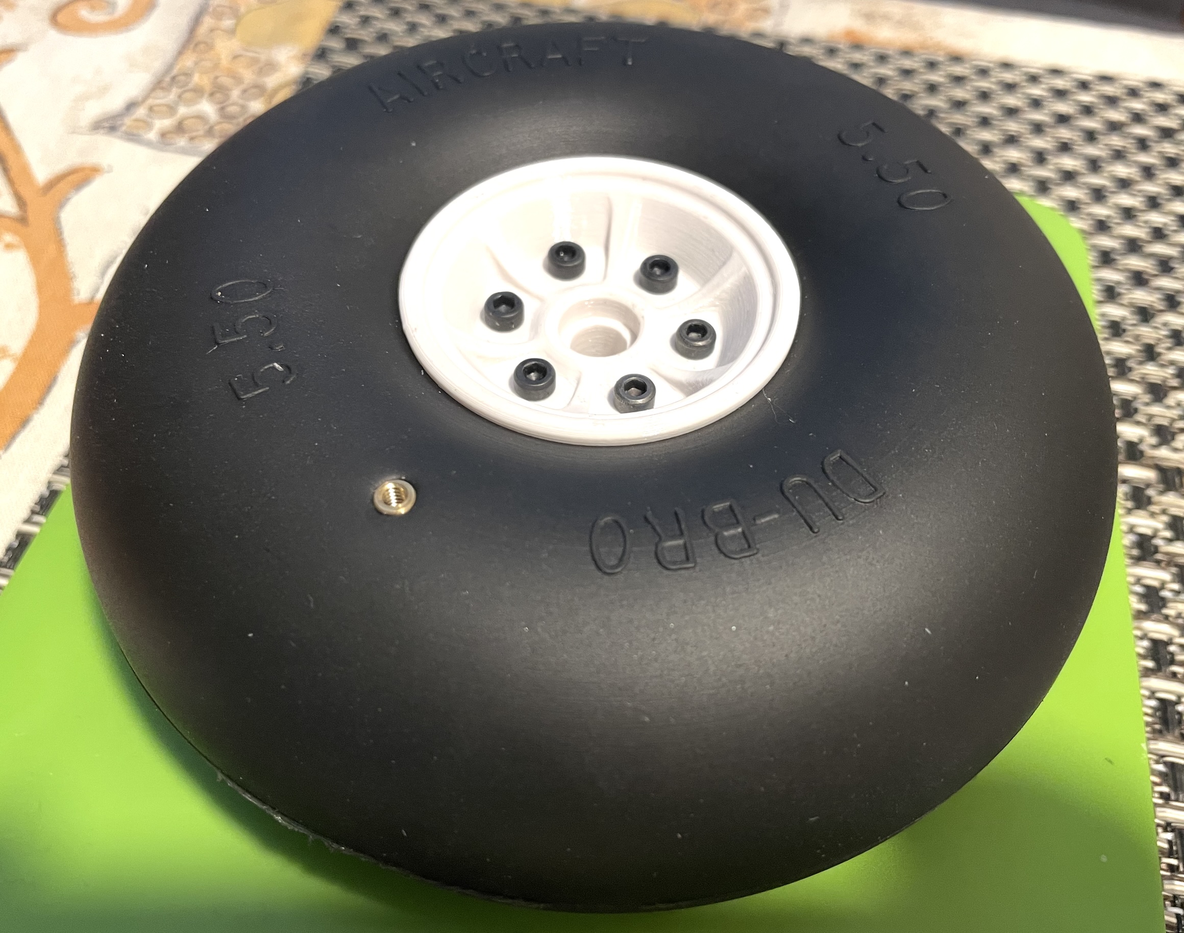 Dubro DB350V 3.5" (89mm) 1/8 Scale Vintage Wheels (2pcs) For RC Model Aircraft - Foto 4