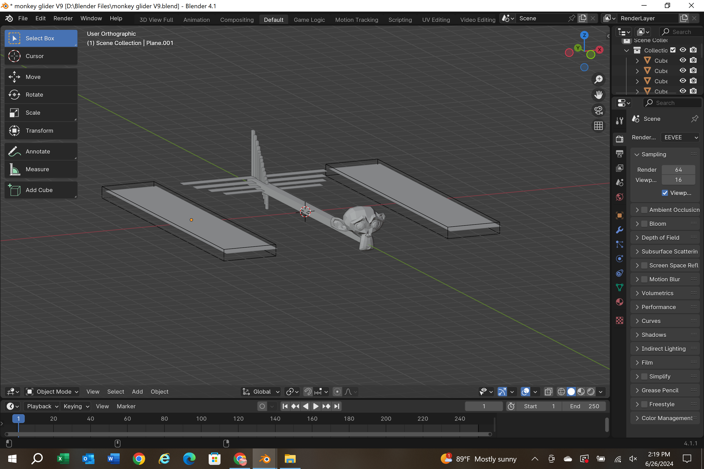 simple monkey glider v8