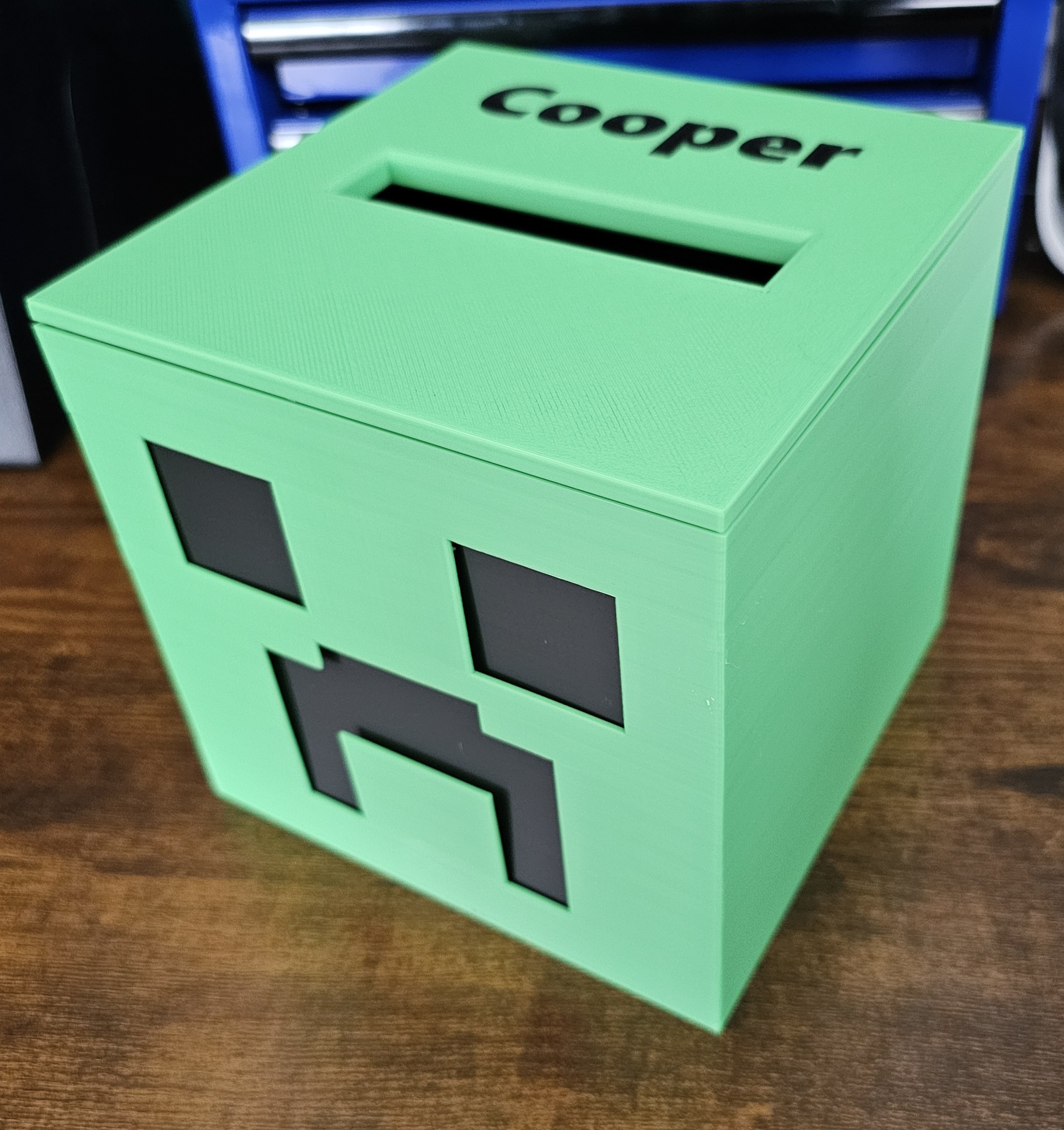 Creeper Head Valentines Box