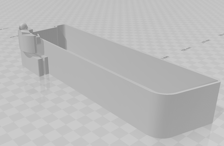 Ender 3 V3 SE Spine cable holder & bin 3D model thumbnail