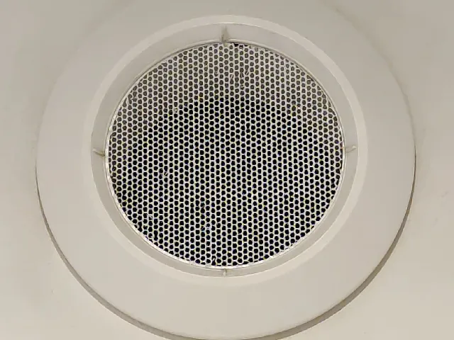 Lüftungsgitter Ersatz für Abluftöffnung 94mm innen + 110x110mm zum Zuschneiden