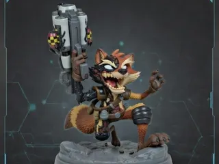 venomized rocket racoon by NunnBreakable | Download STL model