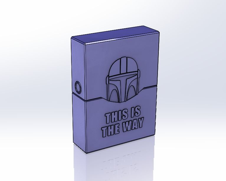 #0166 Mandalorian Poker Kartı Sert Kılıf [2 boyut]  (Sadece Plastik Aparattır!!!)