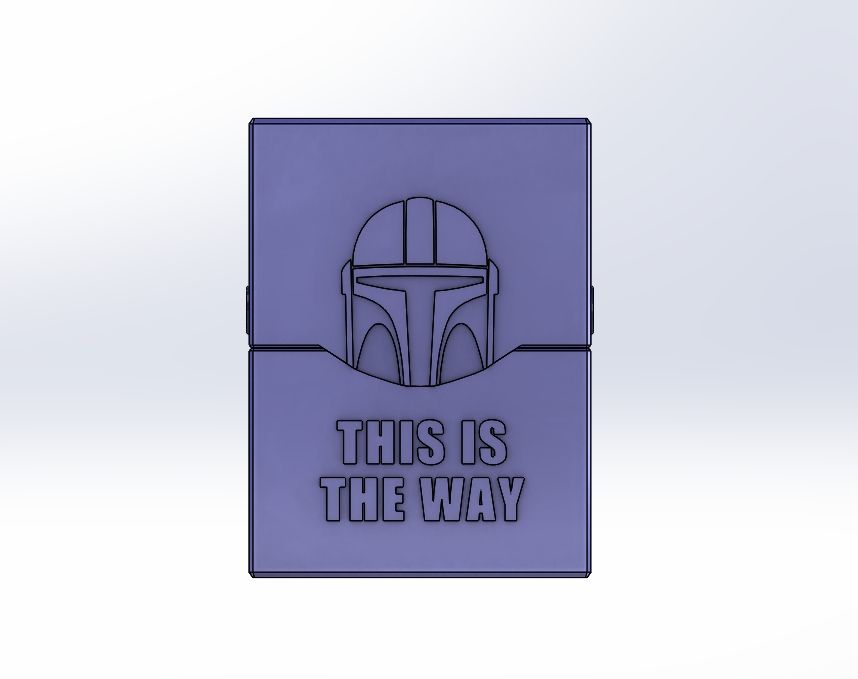 #0166 Mandalorian Poker Kartı Sert Kılıf [2 boyut]  (Sadece Plastik Aparattır!!!)