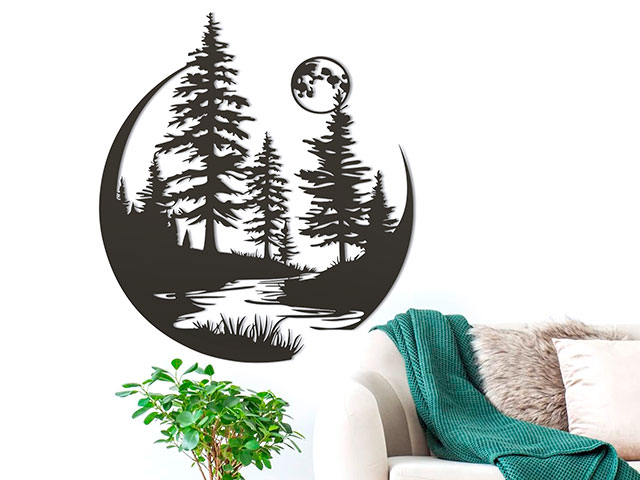 Moon & Trees