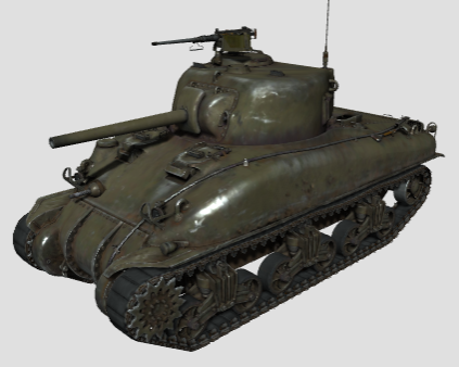American M4A1 Sherman medium tank