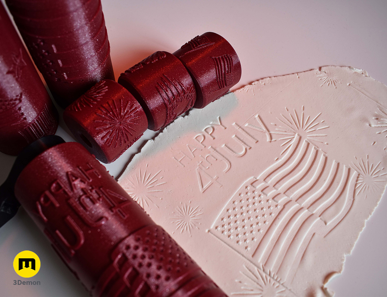 Miniatura 4 do modelo 3D Independence Day Texture Rollers