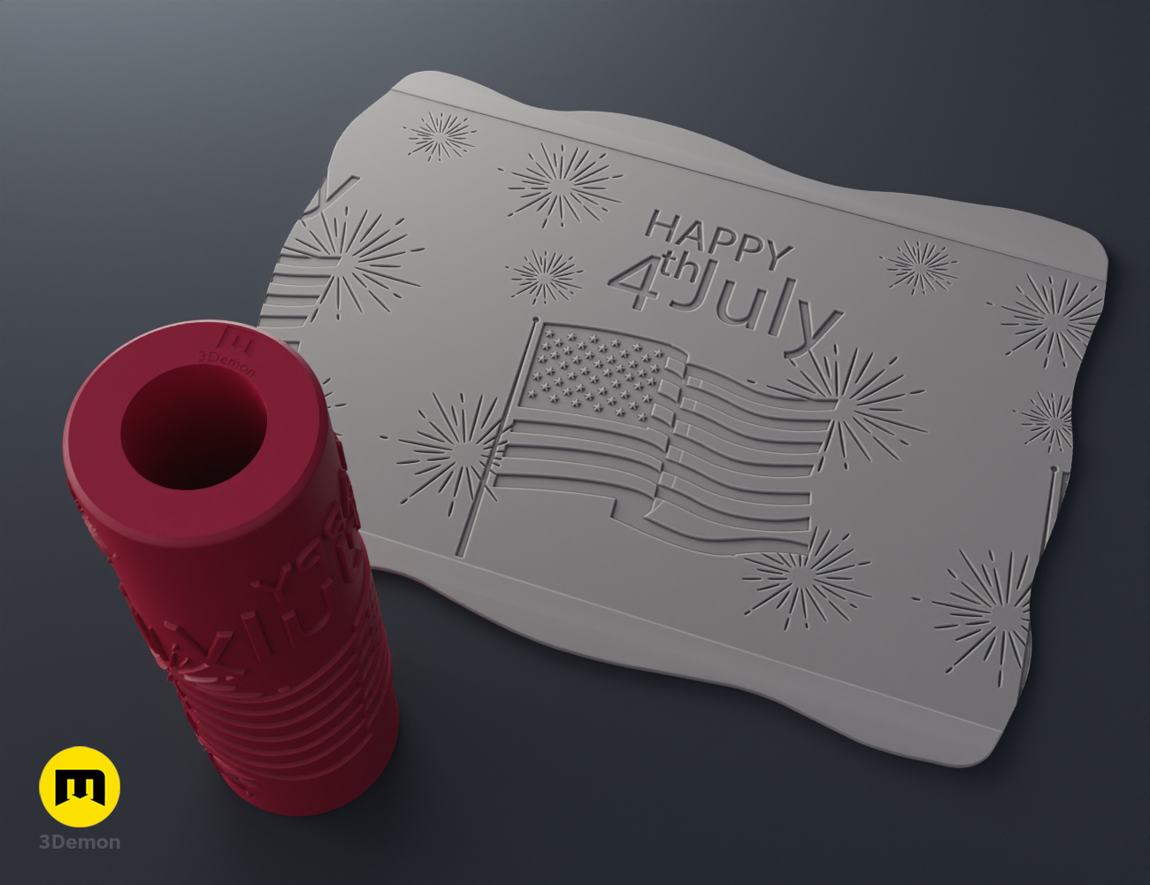 Miniatura 22 do modelo 3D Independence Day Texture Rollers
