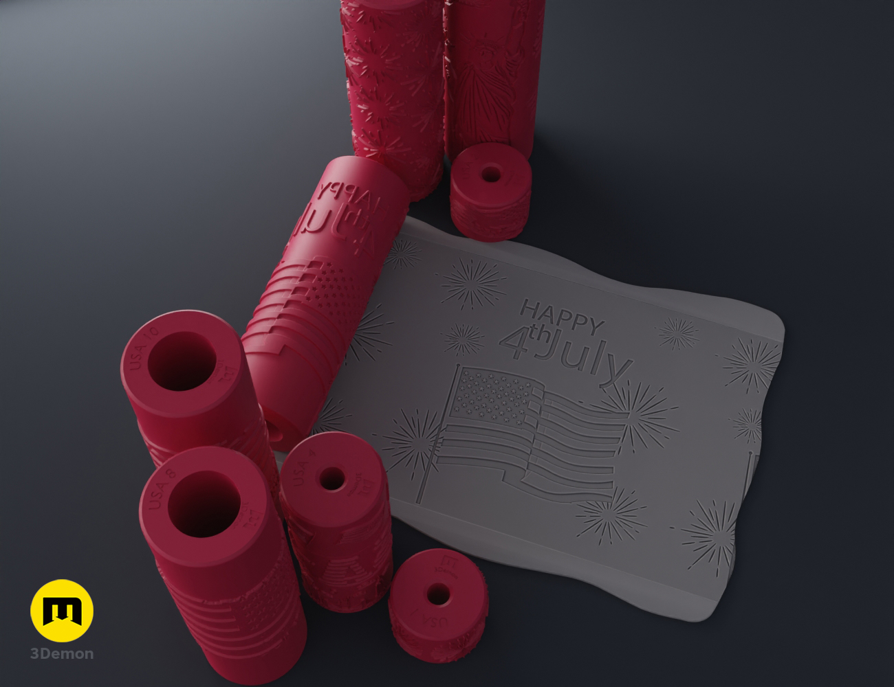 Independence Day Texture Rollers