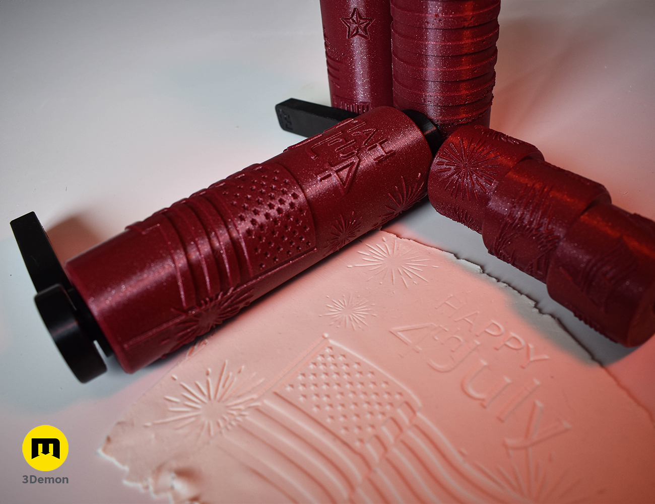 Miniatura 6 do modelo 3D Independence Day Texture Rollers