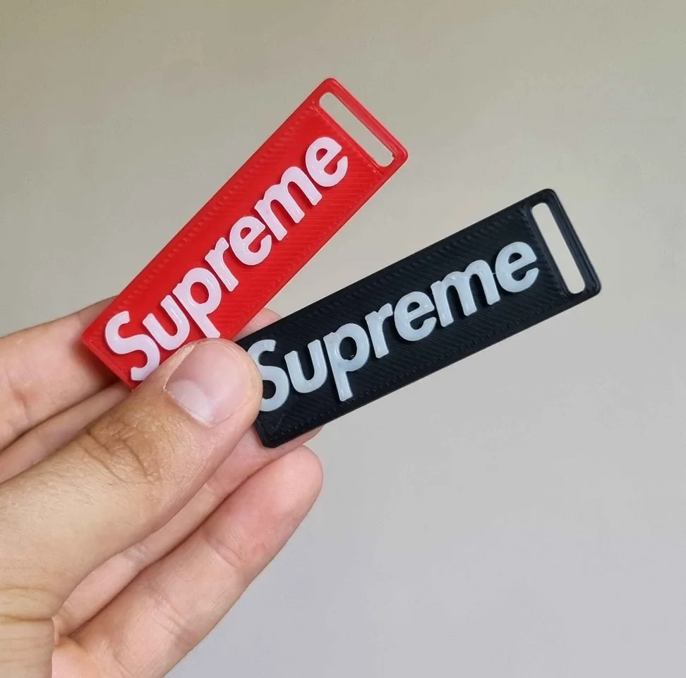 Supreme keychain by V L A D I C Download free STL model