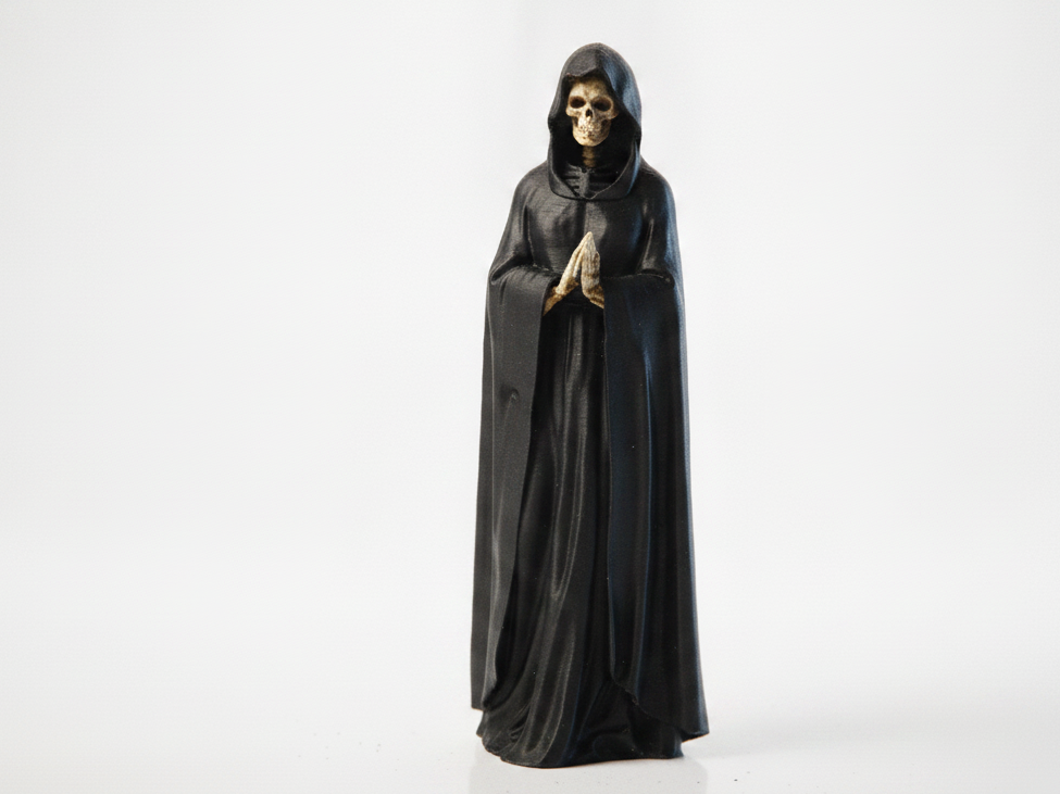 Death Hooded Figure Fantasy Statue 3D Printable