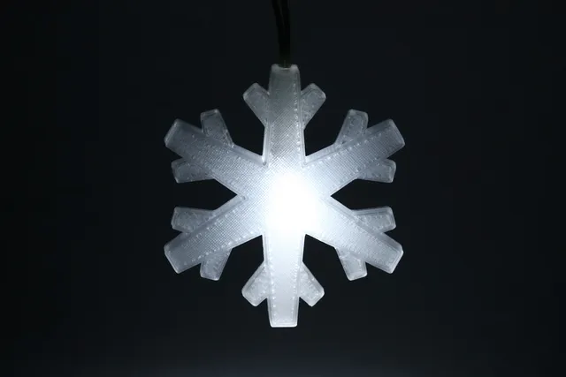 Glowing Snowflake - Christmas Tree Ornament