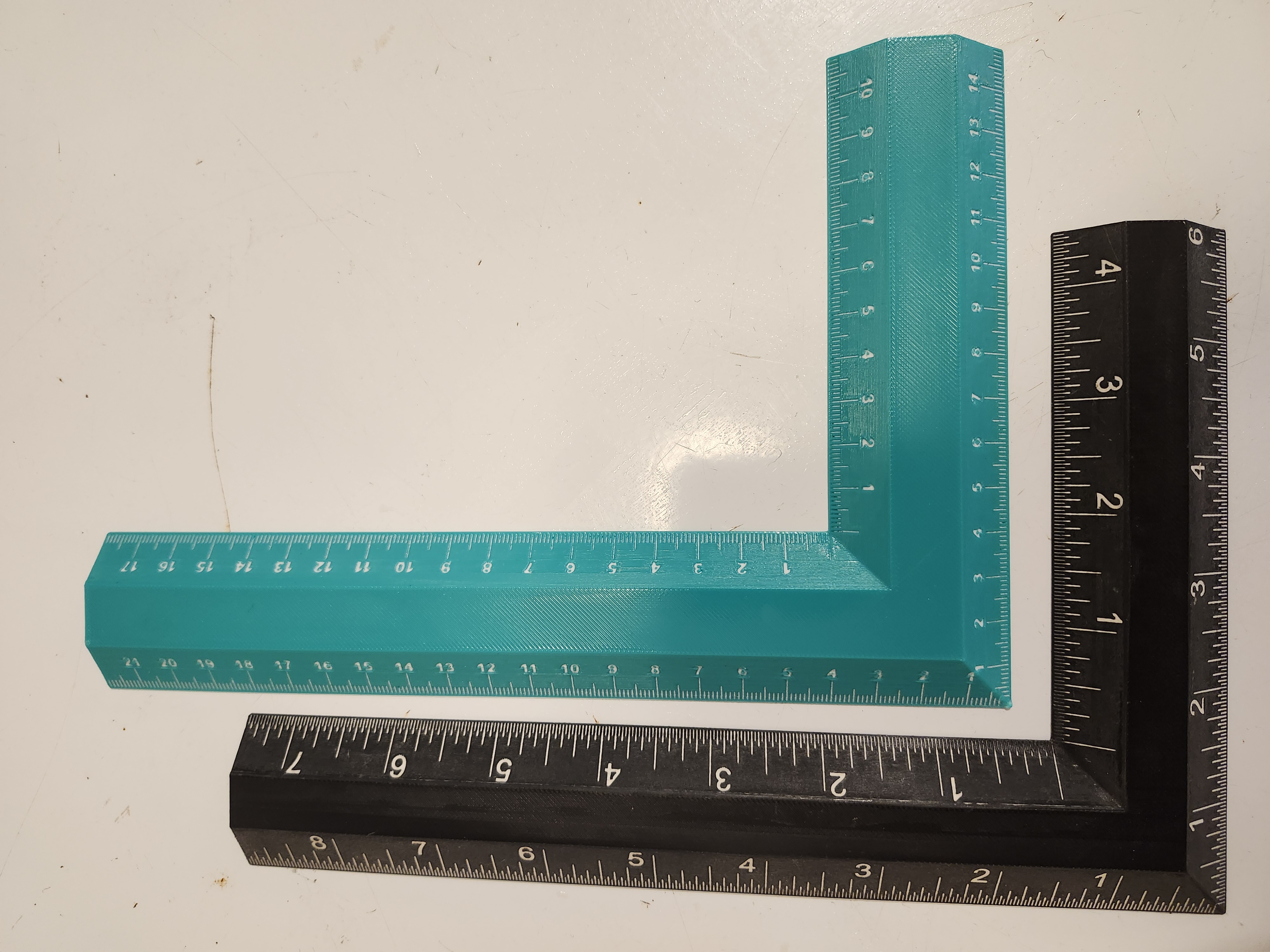 Square Ruler Inches and Metric Pencil Sharpener and Holder by Street Download free STL
