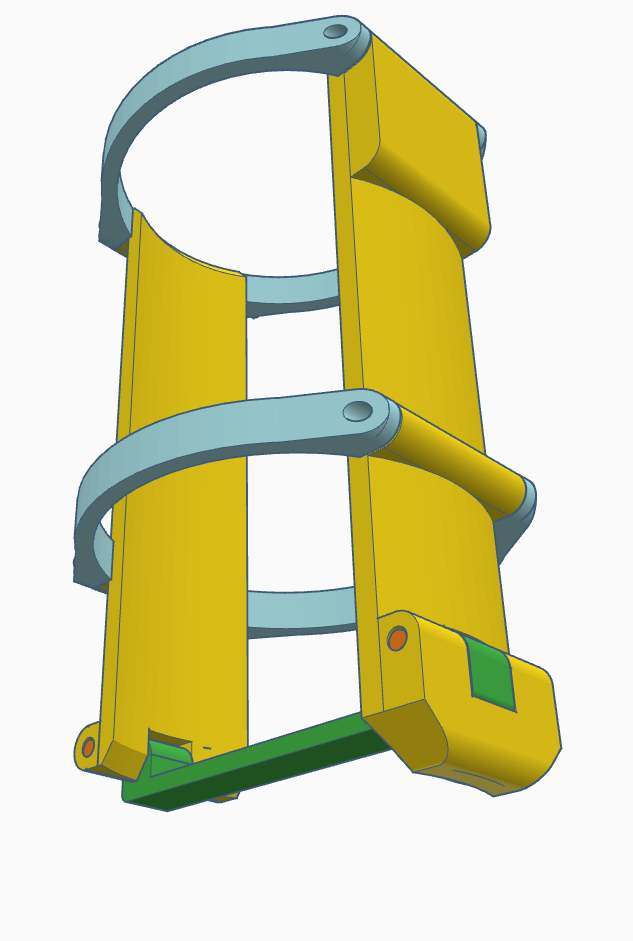 Miniatura 5 do modelo 3D Foldable can holder for backpack strap