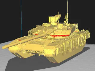 Modèle Réduit 3D - Char T-90MS (MBT) - Échelle 1/48 - Impression Résine - Neuf