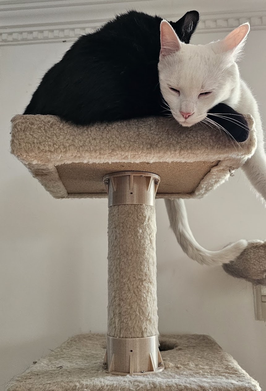 Cat Tree Support Bracket Easy to Install, No Disassembly Required! by