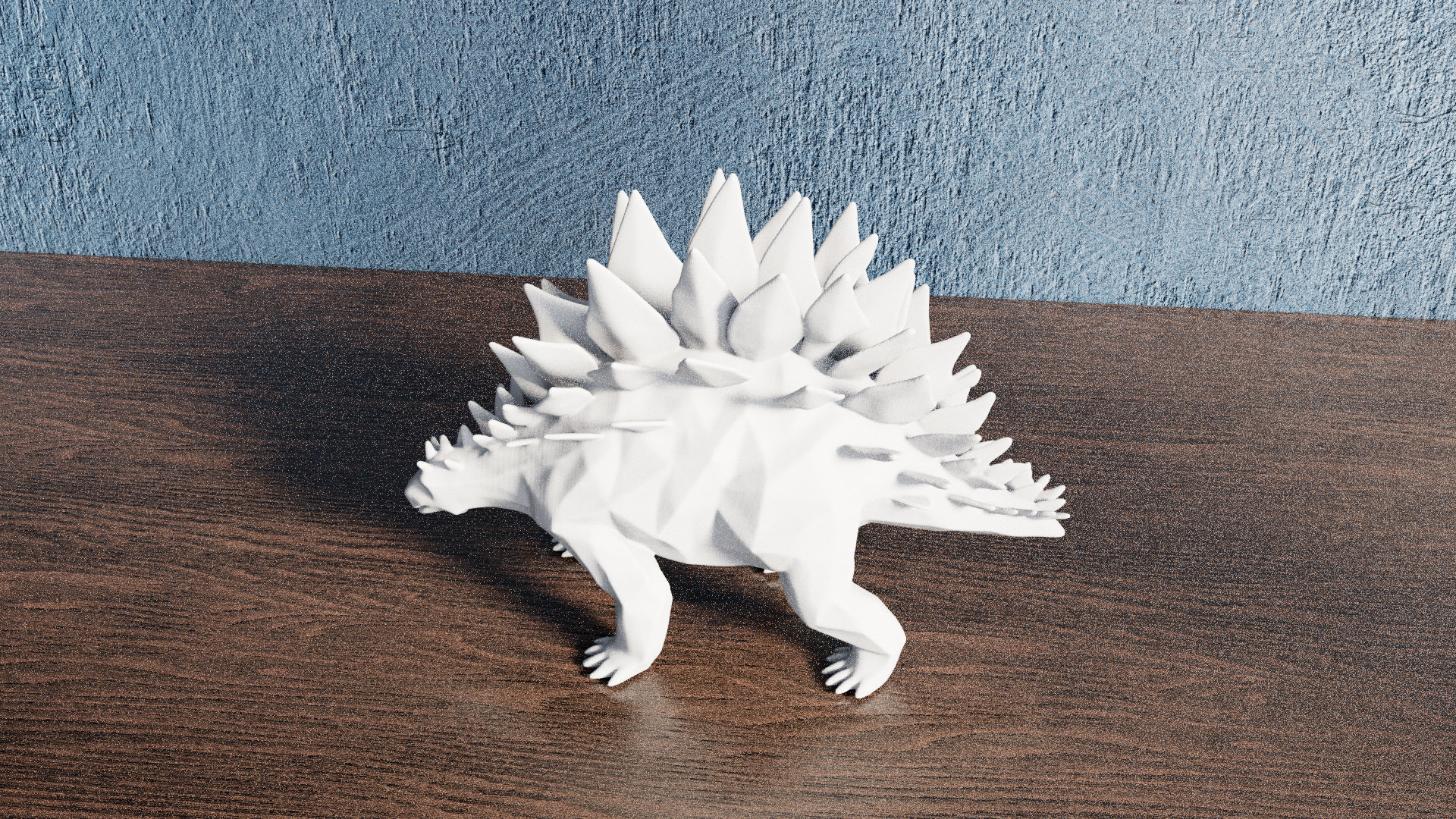 Low Poly Stegosaurus — miniatura 9