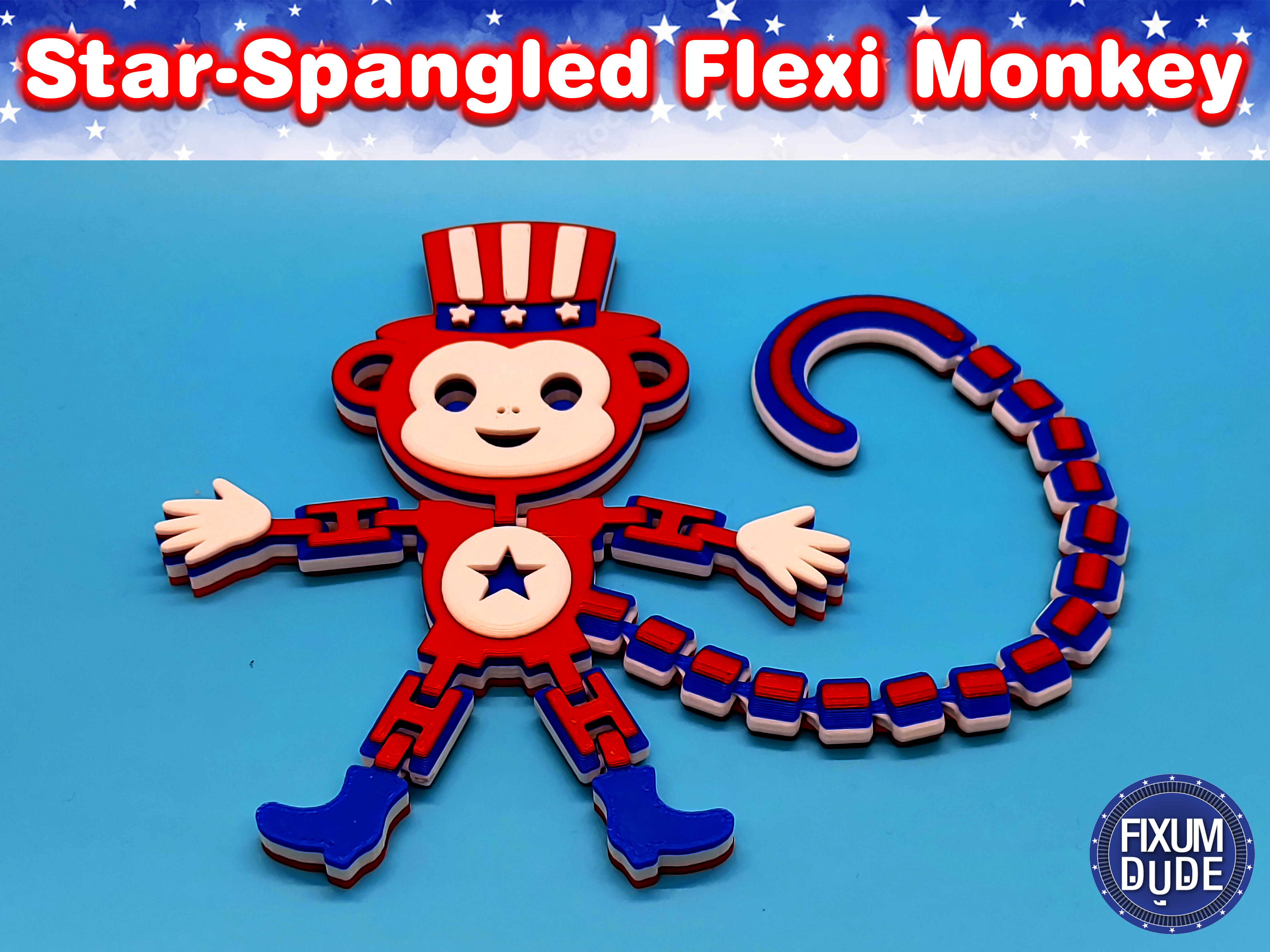Star-Spangled Flexi Monkey — thumbnail 3